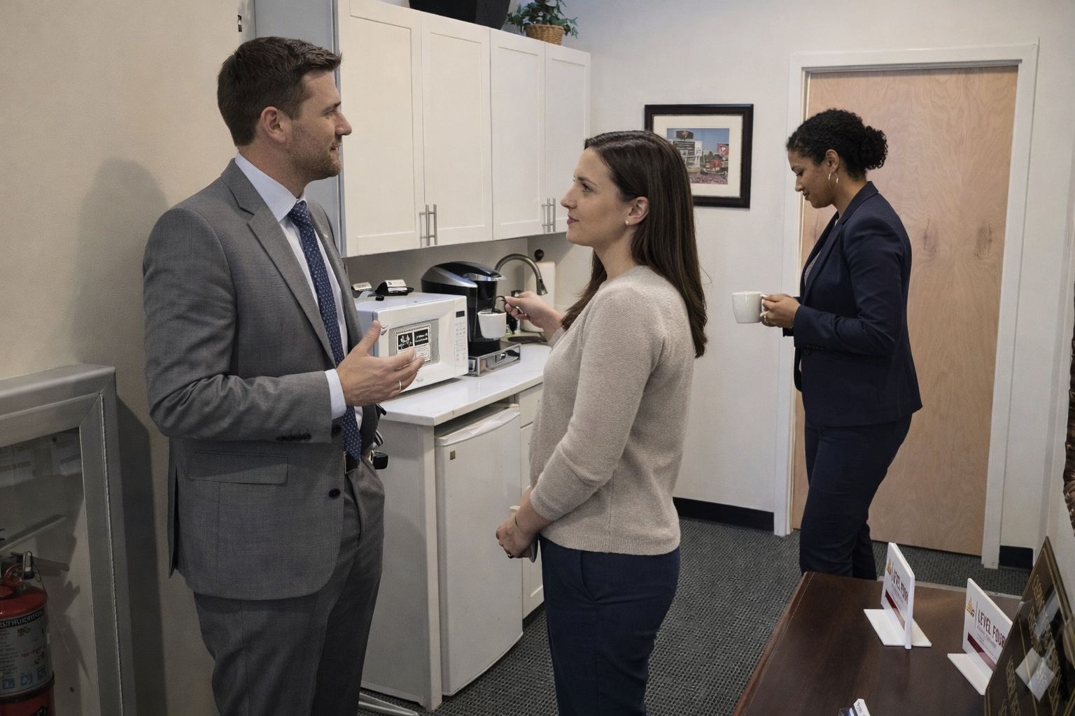 CPEO kitchenette and coffee station